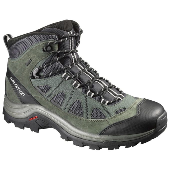 Salomon Israel AUTHENTIC LTR GTX® - Mens Hiking Boots - Olive/Black (BRUE-21609)